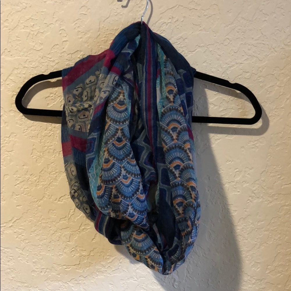 Colorful infinity scarf